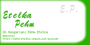 etelka pehm business card